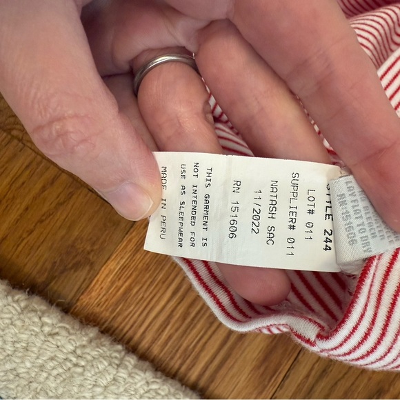 Squiggles by Charlie Red and White dress with American Flag Size 2T - Picture 3 of 8